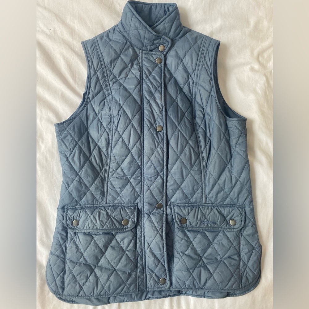 BRAND NEW BARBOUR JACKET Size 8 light blue